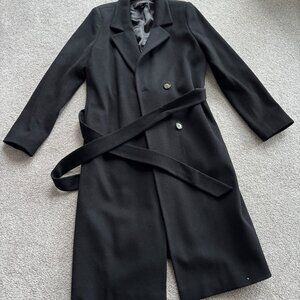Beautiful Escada Black Wool Coat